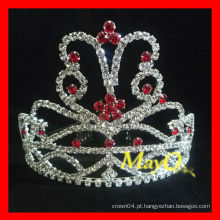 Coroa grande do pageant da pedra vermelha para a venda